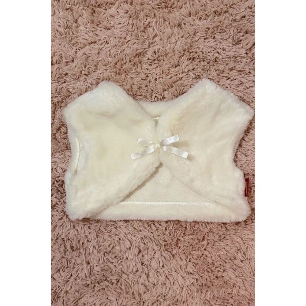 Vintage 2007 Bratz Movie Faux Fur Shrug Wrap Official Costume Toddler Girl #053